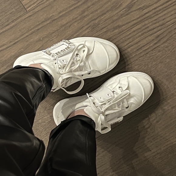 Buckle Gem Sneakers All White colourway - Picture 3 of 4